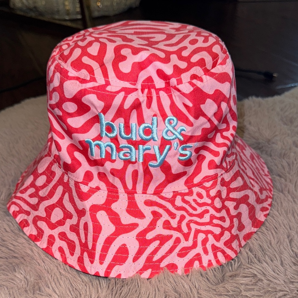 Vibrant Pink or black charcoal gray reversible Bucket Hat